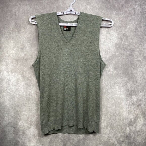 Vintage Robert Bruce Sweater Vest Mens XLT Gray Preppy Office Business Casual - Picture 1 of 8